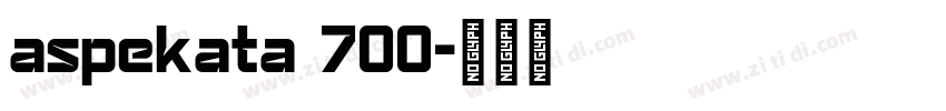 aspekata 700字体转换